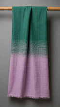 Load image into Gallery viewer, Ombré Forest Green &amp; Rose Handwoven Kente (C)
