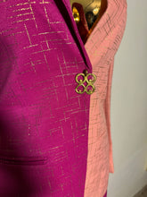 Load image into Gallery viewer, Colorblock 2PC Fuschia &amp; Pink Pant Suit
