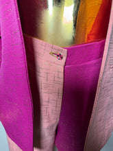 Load image into Gallery viewer, Colorblock 2PC Fuschia &amp; Pink Pant Suit
